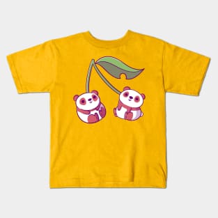 Cherry Pandas Kids T-Shirt